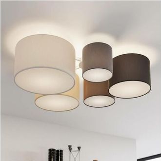 Eglo Eglo Iluminaci&oacute;n Plaf&oacute;n De Techo Textil Multicolor Grande Pastore 6xe27