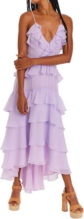 Allison New York Cassidy Ruffled Maxi Dress In Purple