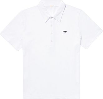 Fursac piqué organic-cotton polo shirt - White