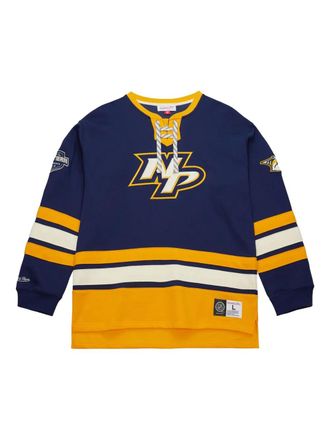 Mitchell & Ness Nashville Predators Heritage Lace-Up pullover - Blue