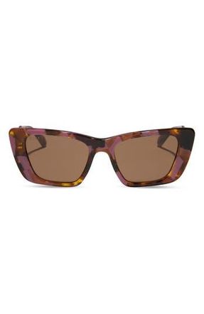 DIFF Eyewear Aura 51mm Cat Eye Sunglasses in Brown at Nordstrom Rack