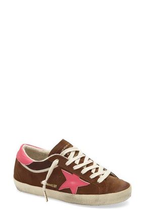Golden Goose Super Star Low Top Sneaker in Brown/Fucsia at Nordstrom, Size 12Us