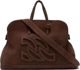 Casadei Park Avenue shopper met logopatch - Bruin