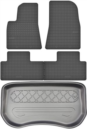 OEM Juego De Alfombrillas De Goma Para El Tesla Model 3 Sed&aacute;n (modelo 2020) + Alfombrilla Para El Maletero