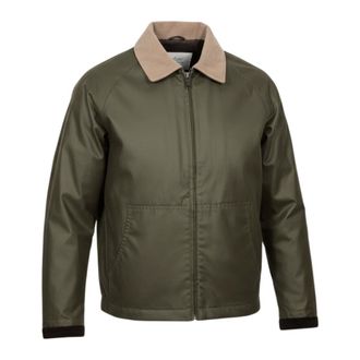 Brixtol Textiles Light Jackets, male, Green, Size: 2XL Carter Waxed Jacket