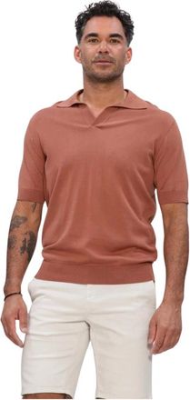 FILIPPO DE LAURENTIIS Truien & Vesten, Heren, Bruin, L, Katoen, Skipper Polo