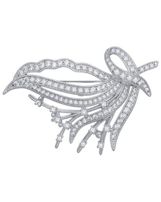 Rachel Glauber Plated Cz Petals Brooch