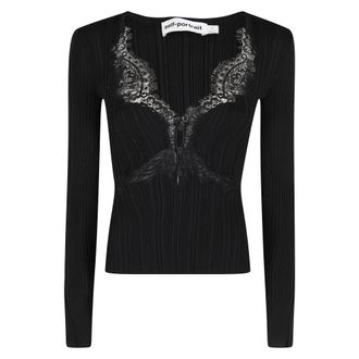 Self Portrait Donna, Maglie, Nero, XS, new