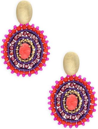 Lott. Gioielli Lott. Gioielli, Accessoires, Dames, Veelkleurig, ONE Size, Ovale Stenen Ringen Oorbellen Sieradenset