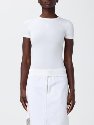 Marine Serre T-shirts in cotone con logo Marine Serre