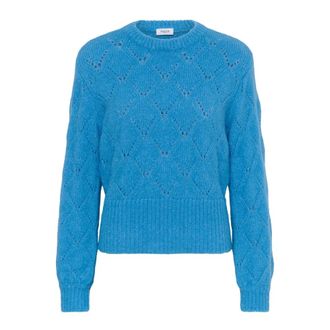 Saint Tropez Jersey de cuello redondo - Knitwear - Mujer - Azul - L