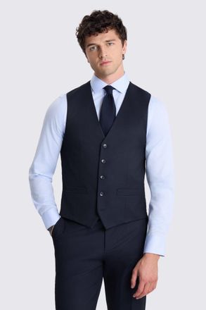 Moss Tailored Fit Ink Stretch Waistcoat