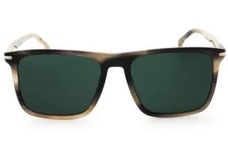HUGO BOSS BOSS1750GS Rectangular Acetate Sunglasses - Gray
