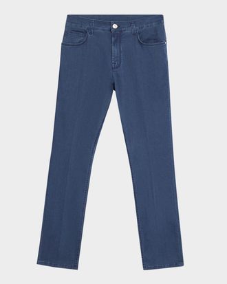 Stefano Ricci Five-Pocket Cotton-Blend Jeans