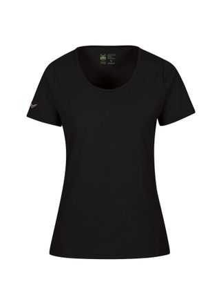 Trigema T-Shirt TRIGEMA TRIGEMA Damen T Shirt aus Biobaumwolle, Damen, Gr. 3XL, schwarz (schwarz, c2c), Single Jersey, 100% Baumwolle (Bio-Baumwolle kbA), Bas