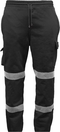 Generic Waterproof Hi-Vis Reflective Rain Pants - Lightweight Safety Work Trousers with Elastic Waistband, Adjustable Hems & Taped Seams (UK, Alpha, XL, Regul