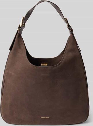 Michael Kors Handtasche mit Label-Applikation Modell NOLITA in Dunkelbraun, Größe 1