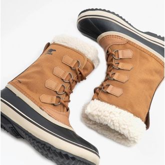 Sorel WINTER CARNIVAL Womens Waterproof Boots Camel Brown - Size UK 3