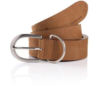 Tom Tailor Lederg&uuml;rtel TOM TAILOR TTTORY, Damen, Gr. 75, braun, B&uuml;ffelleder, unifarben, G&uuml;rtel Lederg&uuml;rtel