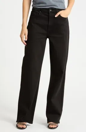 Rag & Bone Lori Wide Leg Jeans in Black at Nordstrom Rack, Size 23