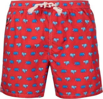 MC2 Saint Barth Uomo, Costumi da bagno, Rosso, M, new