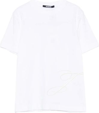 Jacquemus T-shirt con logo - Bianco