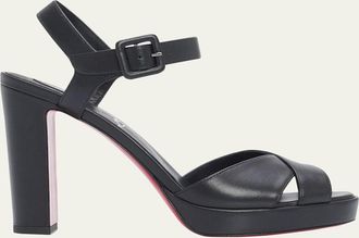 Christian Louboutin 100mm Cora Leather Sandals
