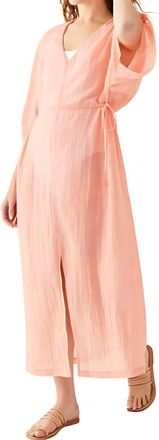 Mersea Womens Breezy Kaftan Dress In Coral