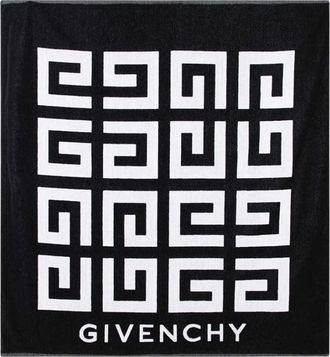 Givenchy Terry Strandlaken - unisex - Handdoeken - Zwart - ONE Size - Katoen - Home