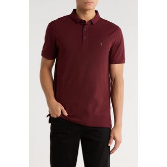 AllSaints Form Cotton Polo in Mars Red at Nordstrom Rack, Size Xx-Large