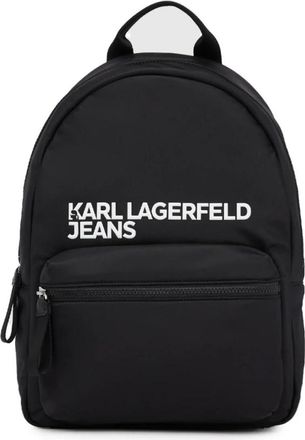 Karl Lagerfeld Essential Nylon Backpack - Heren - Rugzakken - Zwart - ONE Size - Nylon - Tassen