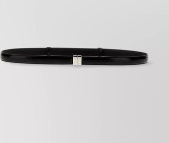 Toteme adjustable patent belt with metal buckle