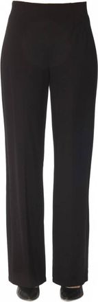 Joseph Ribkoff Womens Heavy Knit Wide Leg Pull On Pants In Black