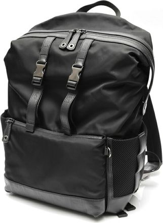 Fendi Zucca Black Nylon Leather Backpack (Pre-Owned)