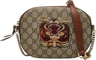 Gucci Pre-owned Vintage Shoulder Bag - Dames - Vintage Schoudertas - Bruin - ONE Size - Leer - Vintage