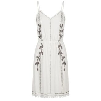 Trussardi Vestido corto bordado - Dresses - Mujer - Blanco - S
