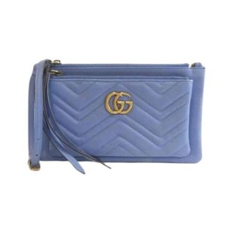 Gucci Pre-owned Cross Body Bags, female, Blue, Size: ONE SIZE Pre-owned Vintage Shoulder Bag