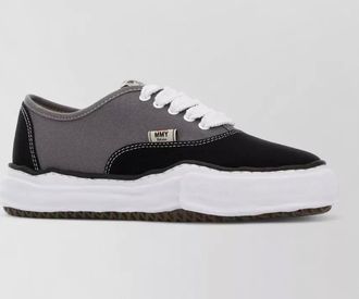Miharayasuhiro two-tone canvas sneakers