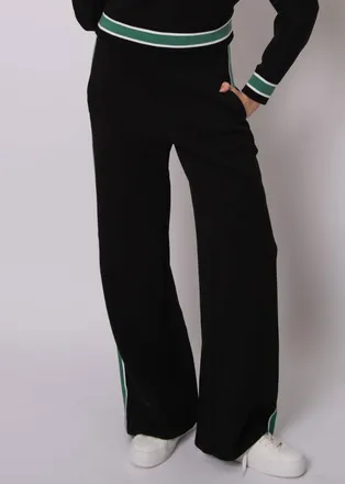 RD Style Valencia Stripe Pants In Black