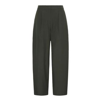 Ichi Ichi - Wijde broek - Dames - Broeken - Groen - Maat: M