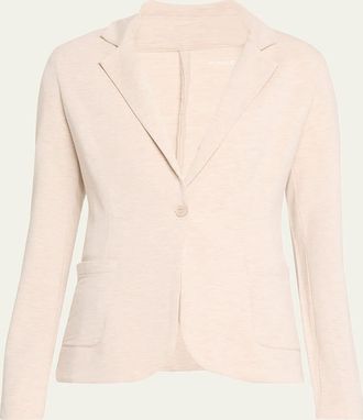 Majestic Filatures French Terry One-Button Blazer