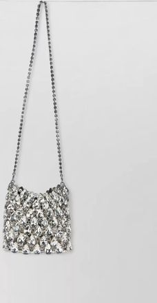 Self Portrait hotfix mini crystal-embellished shoulder bag
