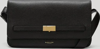 DeMellier The New York Crossbody in Black Small Grain Leather Crossbody bag