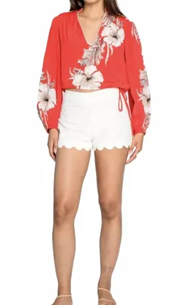 Elizabeth & James Jojo Shorts In Khaki