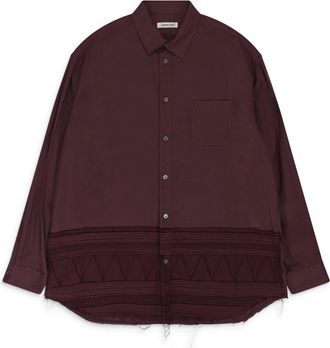 Undercover RED BUTTON-DOWN SHIRT