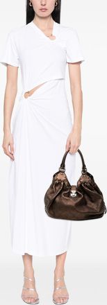 Louis Vuitton Womens Pre-owned Monogram Mahina L Hobo - Brown Leather - One Size