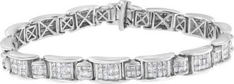 House of Brilliance Haus Of Brilliance 14K 5.00 Ct. Tw. Diamond Link Bracelet
