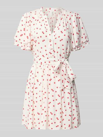 Only Tailliertes Minikleid mit Bindeg&uuml;rtel Modell NOVA in Weiss, Gr&ouml;&szlig;e XS
