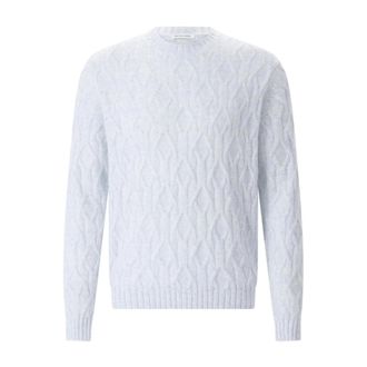 Iris Von Arnim Truien & Vesten, Heren, Blauw, L, Kasjmier, Trui met ronde hals