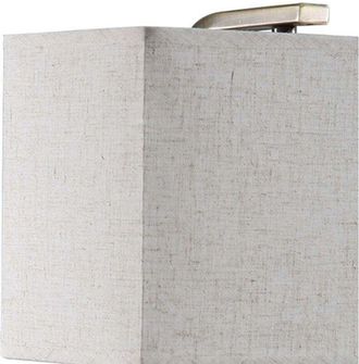 Fabrilamp Aplique 1xe27 Y Puerto Usb Agatha Cuero/pant.beis 27x25x15cm Con Interruptor